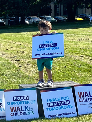Roman at the 2022 Walk