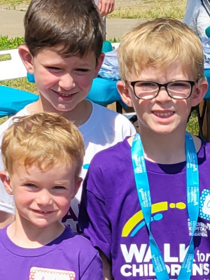 The Rafferty Boys at last year's FOTHC Picnic / Walk for Children's