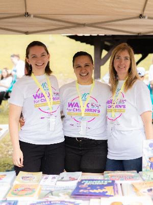 Lauren, Sarah, and Jeannine running the FOTHC Free Book Fair!