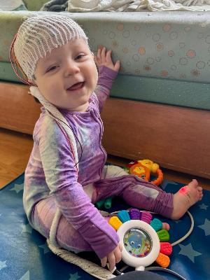 Our strong girl, Sutton, during our recent inpatient stay.